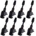 Suitable 1997-2001 For Infiniti Q45 4 1l V8 Automotive Replacement Ignition Coils 3-pins Uf282 Set Of 8