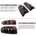 Hecasa Taillight Tail Lights Pair Compatible With 1999-2006 Chevy Silverado 1500 2500 3500 1999-2003 Gmc Sierra Clear Lens