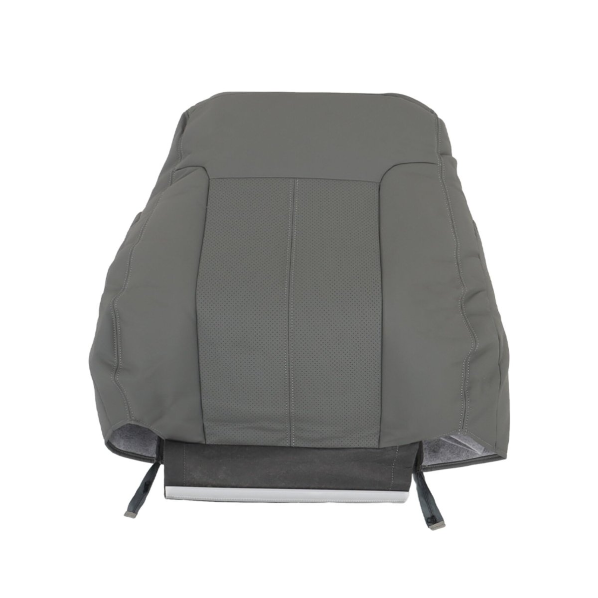 Leather Seat Cover Gray Front Bottom Top Replacement For 2011-2016 F250 F350 F450 F550 Laria