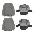 Leather Seat Cover Gray Front Bottom Top Replacement For 2011-2016 F250 F350 F450 F550 Laria