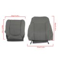 Leather Seat Cover Gray Front Bottom Top Replacement For 2011-2016 F250 F350 F450 F550 Laria