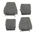 Leather Seat Cover Gray Front Bottom Top Replacement For 2011-2016 F250 F350 F450 F550 Laria