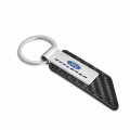 Ipick Image Compatible With Ford Explorer Carbon Fiber Texture Black Pu Leather Strap Key Chain