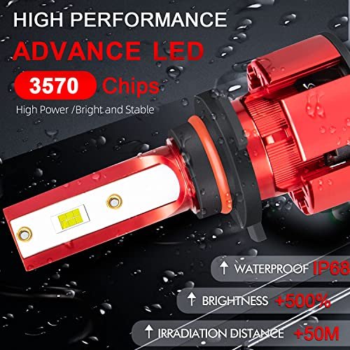 Obndvu Fit For Chevy Suburban 2000-2006 Led Headlights Bulbs 9005 9006 High Low Beam 880 Fog Lights 36000lm 6500k White 500