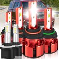 Obndvu Fit For Chevy Suburban 2000-2006 Led Headlights Bulbs 9005 9006 High Low Beam 880 Fog Lights 36000lm 6500k White 500 