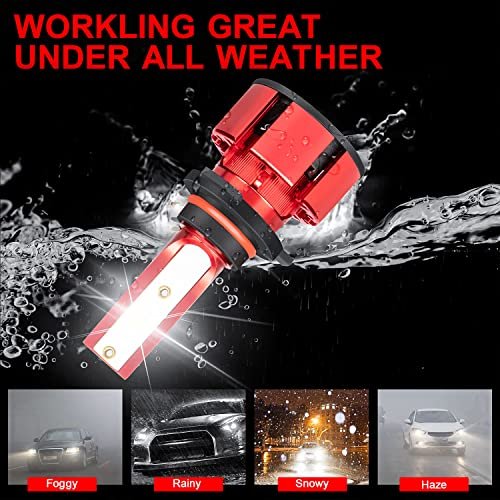 Obndvu Fit For Chevy Suburban 2000-2006 Led Headlights Bulbs 9005 9006 High Low Beam 880 Fog Lights 36000lm 6500k White 500