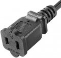 Toptekits Polarized Us 2-prong Male-female Extension Power Cord 5ft 1 5m Nema-15p To 1-15r Cable Usa Outlet Saver 1 Straight
