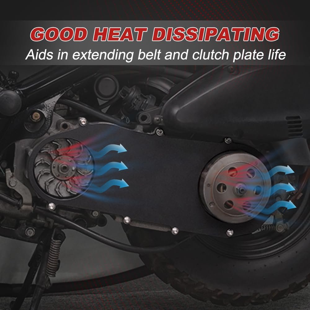 Motorcycle Cvt Cover Ankle For Ruckus Nps50 Zoomer 2003 2024 Aluminum Heat Dissipation Shield Drive Belt And Clutch Discs