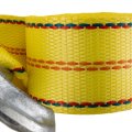 Recpro 15 X 2 Yellow Tow Strap 3330lb Limit Steel Hook Polyester Fiber 
