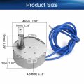 Heyiarbeit 2pcs Synchronous Gear Motor 50-60hz Ac 110v 8-10rpm Electric Cw Tyc-50 4w Horizontal Hole Tapping Shaft For