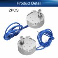 Heyiarbeit 2pcs Synchronous Gear Motor 50-60hz Ac 110v 8-10rpm Electric Cw Tyc-50 4w Horizontal Hole Tapping Shaft For