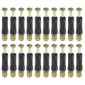 30pcs 35mm Furniture Connecting Fittings Thread Bolts Dowels Screws Metal Dowel Fitting Fasteners For Cabinet Drawer And 