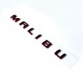 Yoaoo 2x Oem Black Malibu Nameplate Letter Emblem Badge Glossy For Gm Red Frame 84334804