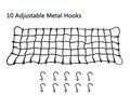 19 6 X 59 Bungee Cargo Net Stretches To 35 78 With 10 Adjustable Metal Hooks7mm Cords By Big Ant 