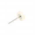 Uxcell Mini Wool Felt Buffing Wheels 25mm X 5 5mm With 2 35mm Arbor For Rotary Tool Polishing White 10 Pcs