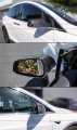 Cuztom Tuning Direct Add-on Full Coverage 100 Real Carbon Fiber Side Mirror Cover Caps Compatible For 2016-2021 Tesla Model X