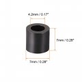 Uxcell Nylon Round Spacer Washer 4 2mm Id 7mm Od Height For M4 Screws Black 100pcs