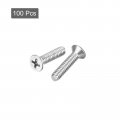 Uxcell 10 -24x7 8 Flat Head Machine Screws Phillips 304 Stainless Steel Bolts 100pcs