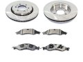 Front Semi Metallic Brake Pads And Rotor Kit Compatible With 2007-2009 Ford Expedition 
