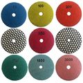 Easy Light 4 Dry Diamond Polishing Pads For Granite Marble Polisher 7 Pcs Set Grit 50-3000