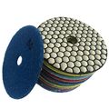 Easy Light 4 Dry Diamond Polishing Pads For Granite Marble Polisher 7 Pcs Set Grit 50-3000