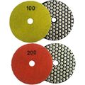 Easy Light 4 Dry Diamond Polishing Pads For Granite Marble Polisher 7 Pcs Set Grit 50-3000