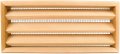 Miller Shingle Clear Cedar Foundation Vent With Louvers Primed 16 Inch X 7 