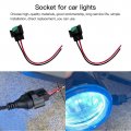 2pcs Wire Pigtail Female C H11 Two-beam Headlight Low Beam Bulb Plug Connector For 2015-2021 Honda Civic