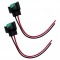 2pcs Wire Pigtail Female C H11 Two-beam Headlight Low Beam Bulb Plug Connector For 2015-2021 Honda Civic