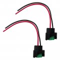 2pcs Wire Pigtail Female C H11 Two-beam Headlight Low Beam Bulb Plug Connector For 2015-2021 Honda Civic