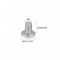 Uxcell M4x6mm Machine Screws Pan Phillips Cross Head Screw 304 Stainless Steel Fasteners Bolts 30pcs