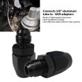 2pcs 2024 Upgraded 3 8 Tube To 6an Male Fuel Line Adapter Fittings Black