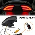 Sautvs Smoked Black Led Tail Lights For Can Am Spyder Rear Turn Signal Brake Lamps Can-am F3 All Models Accessories 2pcs