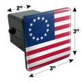 Betsy Ross 1776 American Flag Tow Trailer Hitch Cover Plug Insert