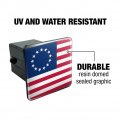 Betsy Ross 1776 American Flag Tow Trailer Hitch Cover Plug Insert