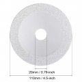 Uxcell 4 5 Diamond Cutting Wheels Grinding Disc For Stone Ceramics Glass 46 Grits Silver Tone