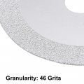 Uxcell 4 5 Diamond Cutting Wheels Grinding Disc For Stone Ceramics Glass 46 Grits Silver Tone