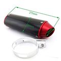 Tc-motor Cnc Aluminum Red 38mm Exhaust Muffler With Clamp For 125cc 140cc 150cc 160cc Chinese Dirt Pit Bike Motorcycle