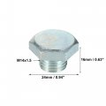 X Autohaux 1 Set M14x1 5 Car Engine Oil Drain Plug With Washer 94027565 For Buick Encore 2013-2019 Stainless Steel Silver Tone