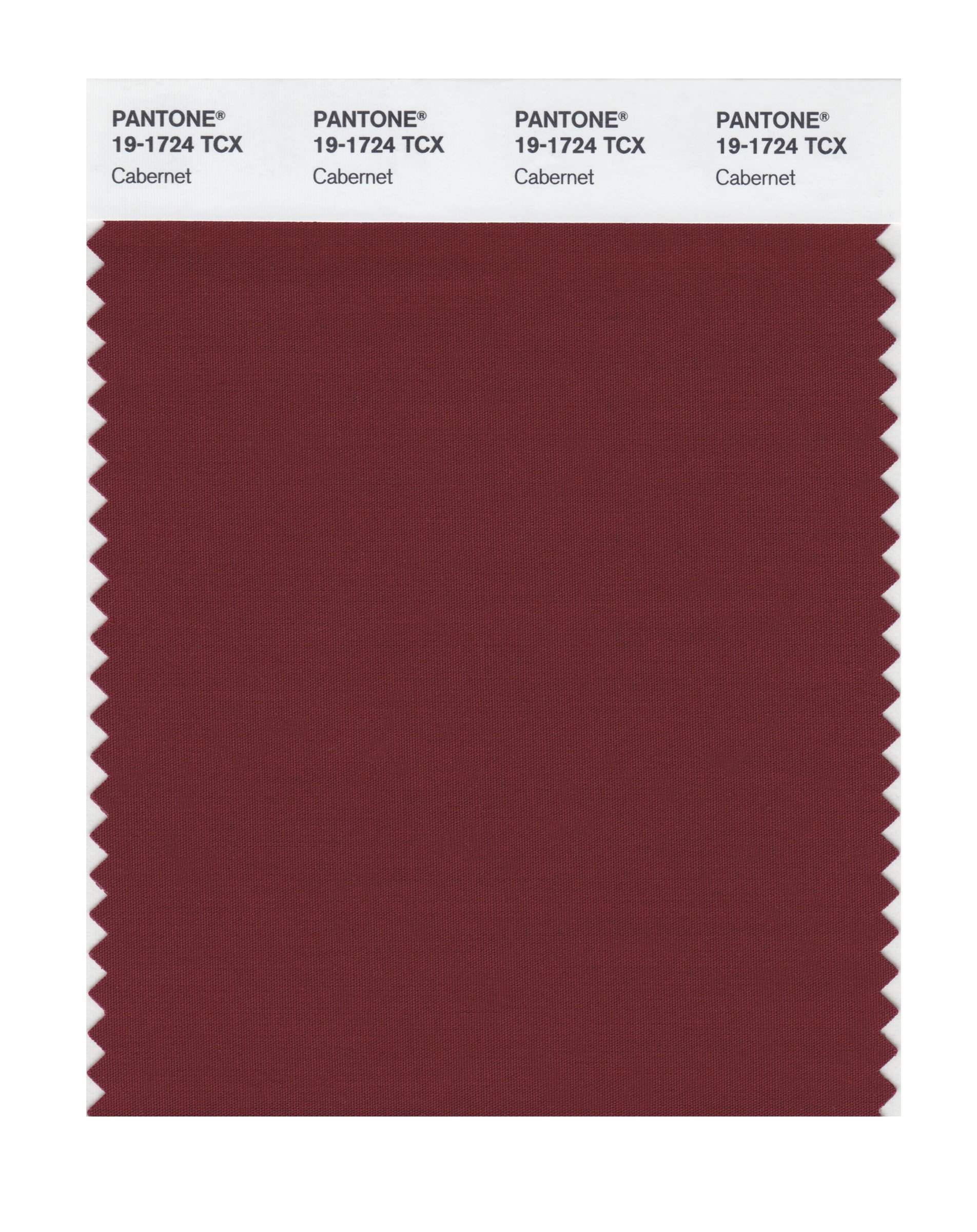 Pantone 19-1724 Tcx Smart Color Swatch Card Cabernet
