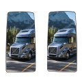 Heated Upper Hood Mirror Glass For International Prostar Lonestar 4300 4400 7400 7600 8500 860 2002 To 2018 Wide Angle Driver 