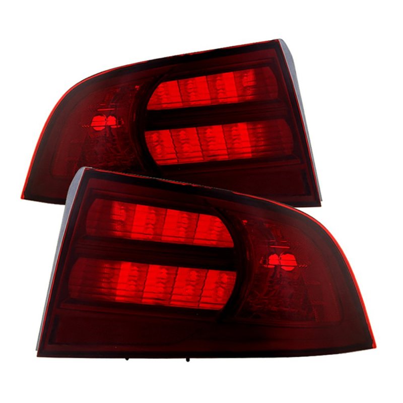 Smoke Red Lens Oe-style Tail Light Lamp Assembly For 2004-2008 Acura Tl Driver Passenger Side