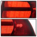 Smoke Red Lens Oe-style Tail Light Lamp Assembly For 2004-2008 Acura Tl Driver Passenger Side