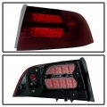 Smoke Red Lens Oe-style Tail Light Lamp Assembly For 2004-2008 Acura Tl Driver Passenger Side