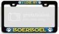 I Love My Boerboel Dogs Pets Bl 3d Metal License Plate Frame Auto Suv Truck Tag Holder P31 