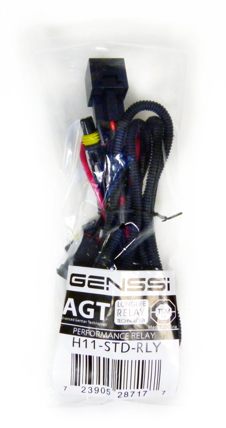 Genssi H11 H9 H8 Automotive Relay Wiring Harness with Plug Pnp