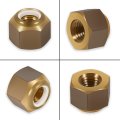 5008 Prop Nut Kit Brass For 1 In Or 125 Shafts With Key And Cotter Pin Mastercraft Nautique Moomba Tige Centurion Supra Correct 