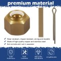 5008 Prop Nut Kit Brass For 1 In Or 125 Shafts With Key And Cotter Pin Mastercraft Nautique Moomba Tige Centurion Supra Correct