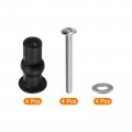 Uxcell 4 Set M5 Toilet Seat Hinges Screws Hinge Bolt Fixings For Top Mounting Replacement Parts Kit
