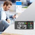 11 Inch Led Decibel Meter 2 4g Wifi 4 In 1 Sound Wall Mounted Rechargable Display Level For Classroom Studio Home Factory